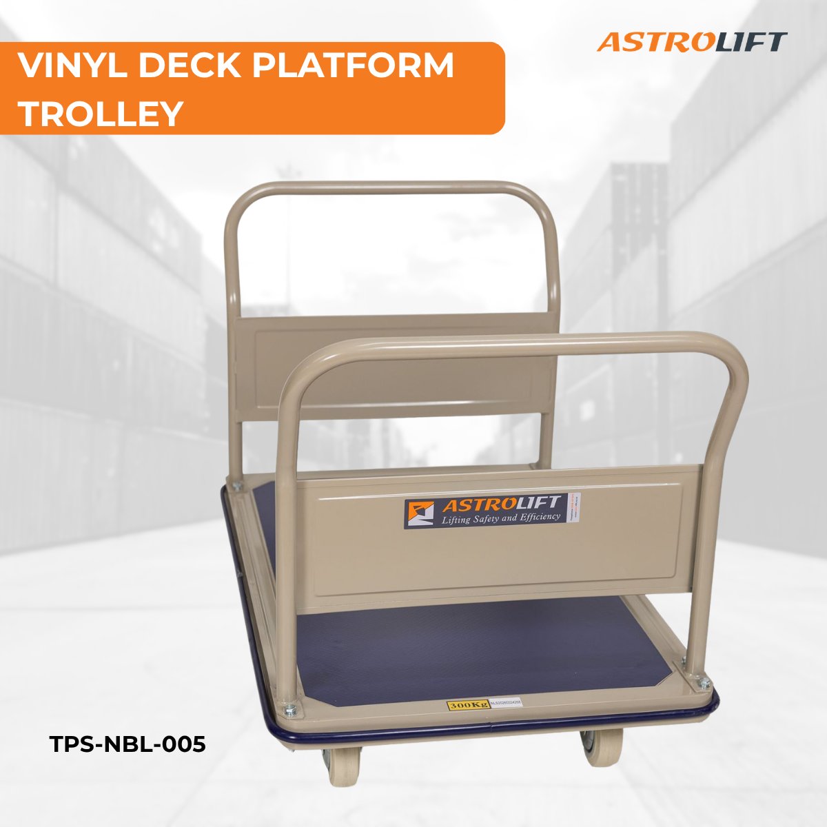 Buy Vinyl Deck Platform Trolley in Trolley from Astrolift NZ